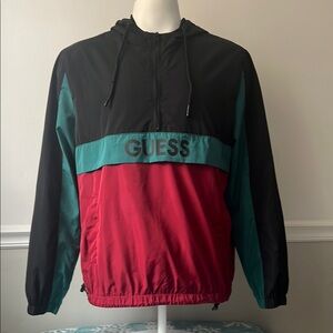 Guess Los Angeles Spellout Pullover Windbreaker